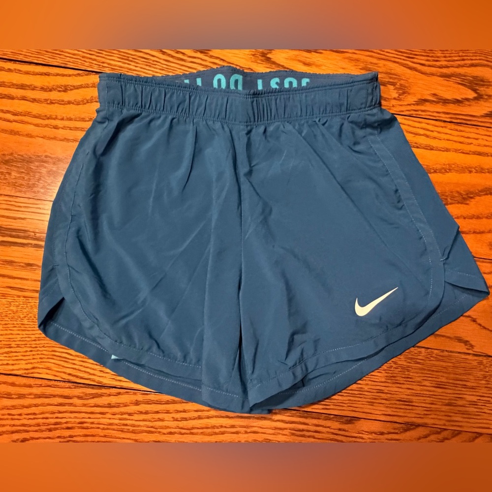 Nike Teal Blue Dri-FIT Athletic Shorts sz XS